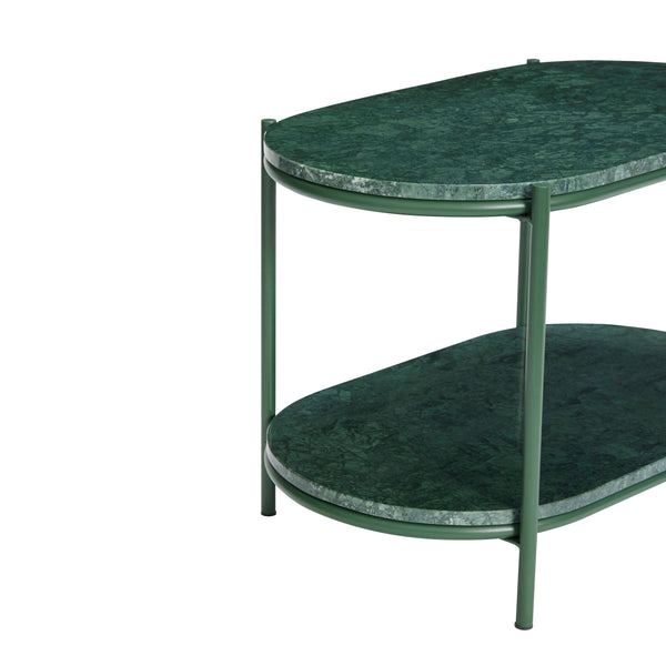 Table en marbre vert foncé Nusa