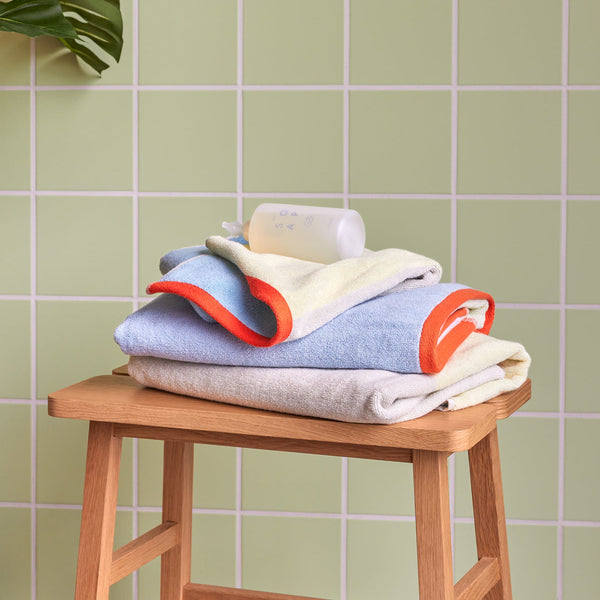 Serviette multicolore Block