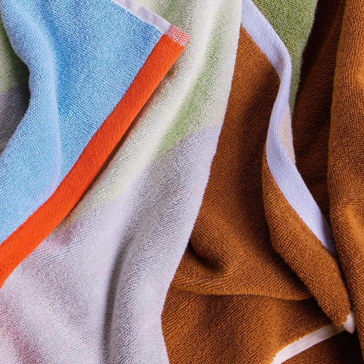 Serviette multicolore Block