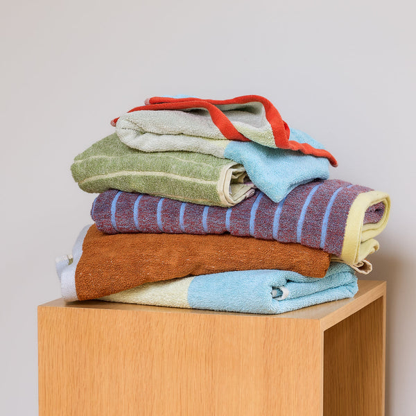 Serviette multicolore Block