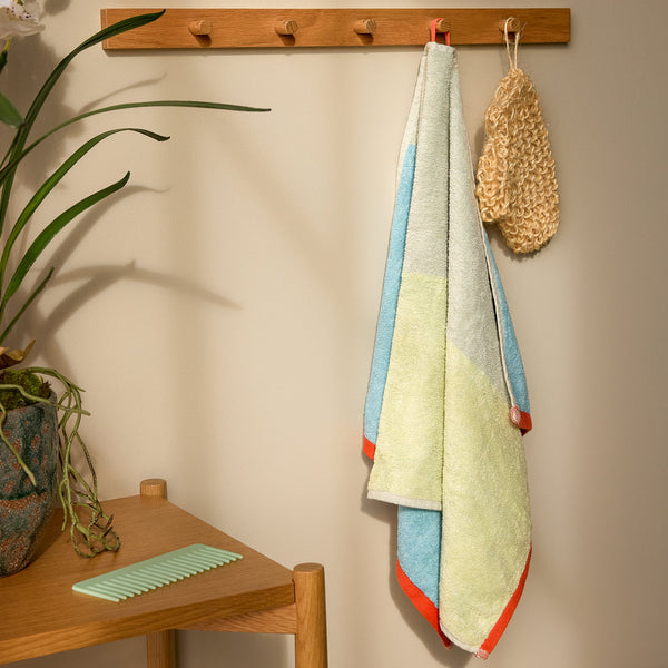 Serviette multicolore Block