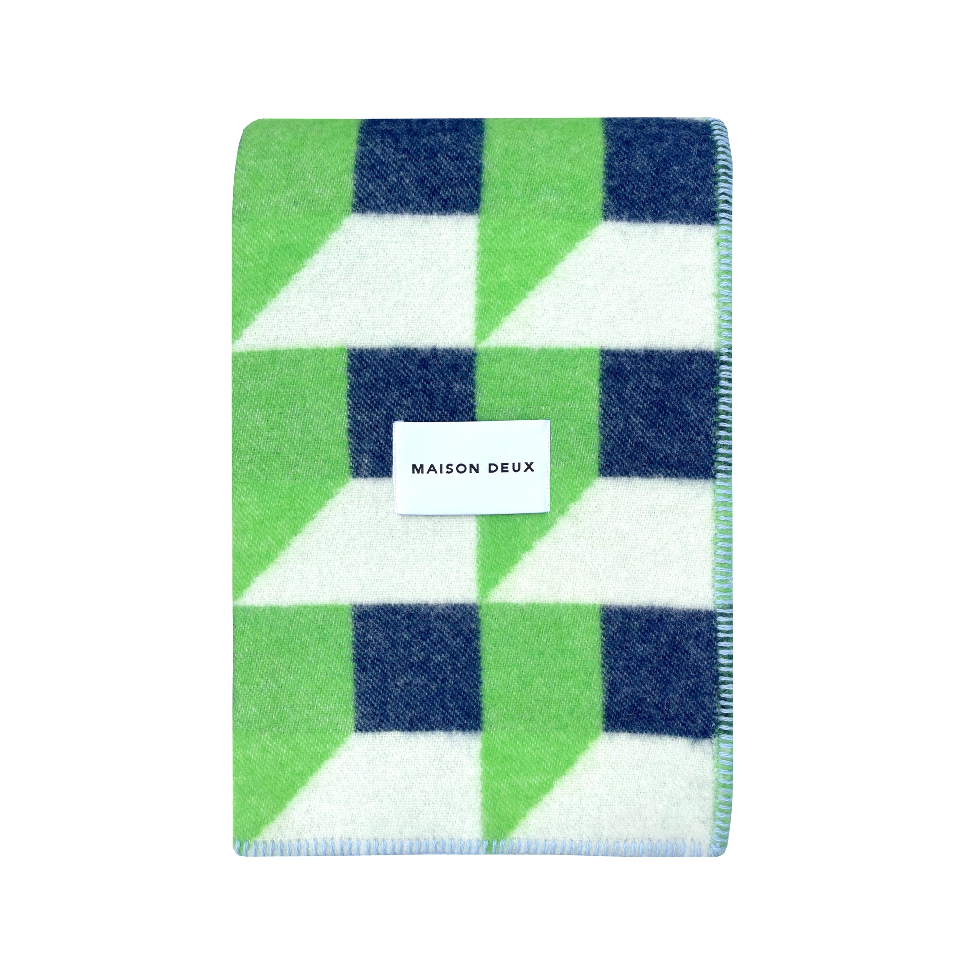 Cubics wool blanket