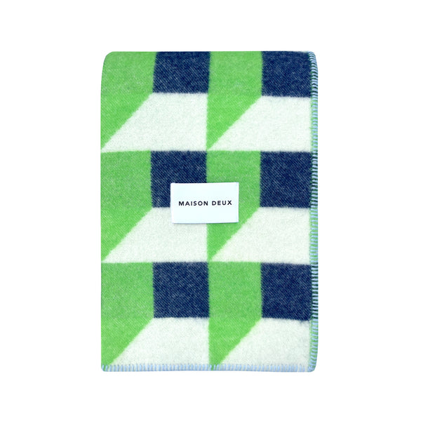 Cubics wool blanket
