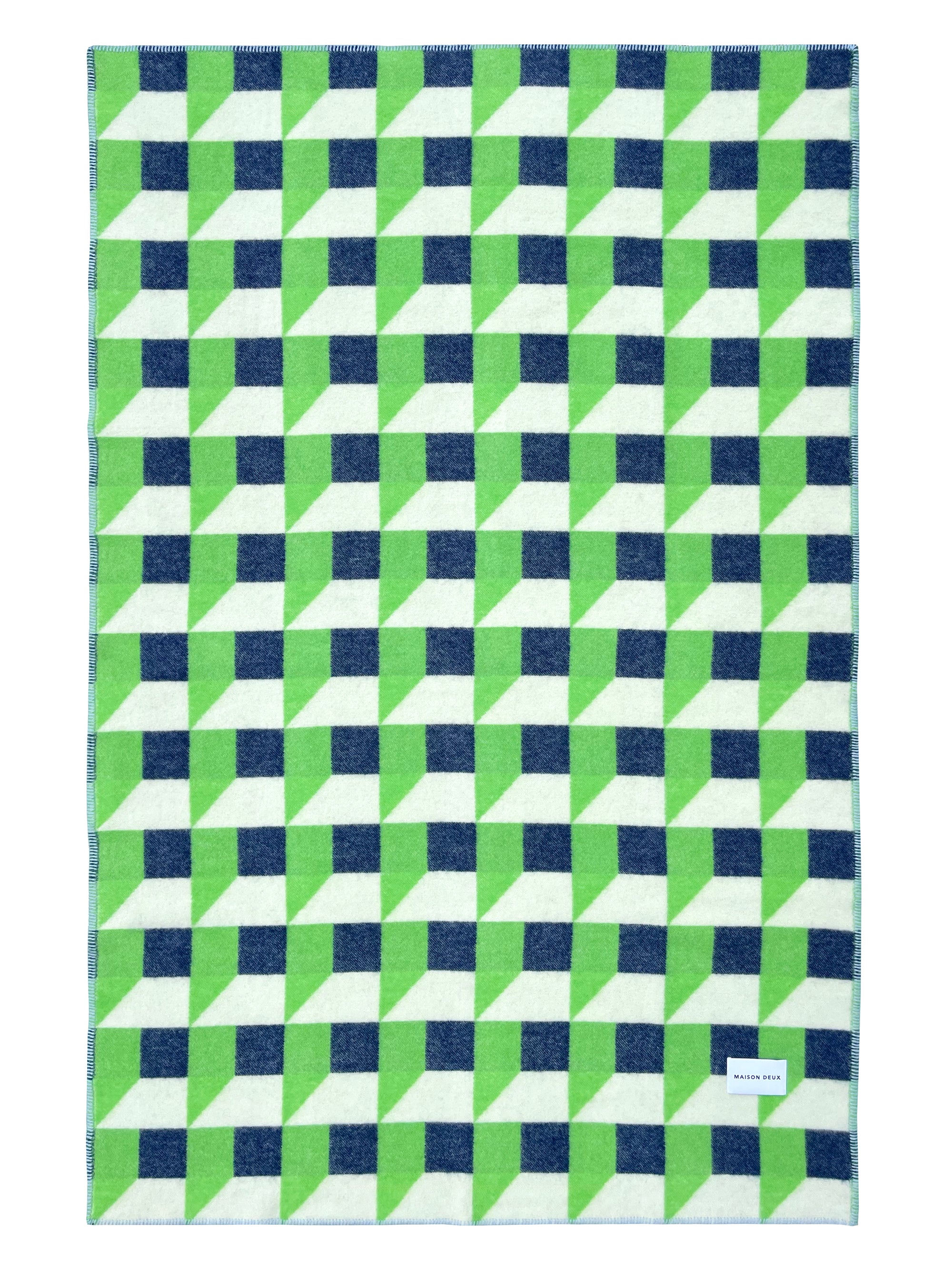Cubics wool blanket