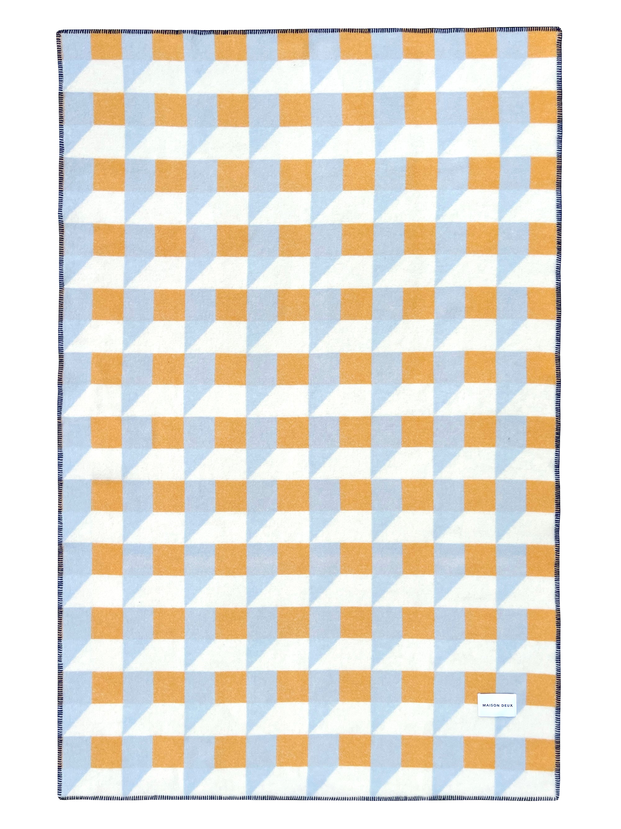Cubics wool blanket