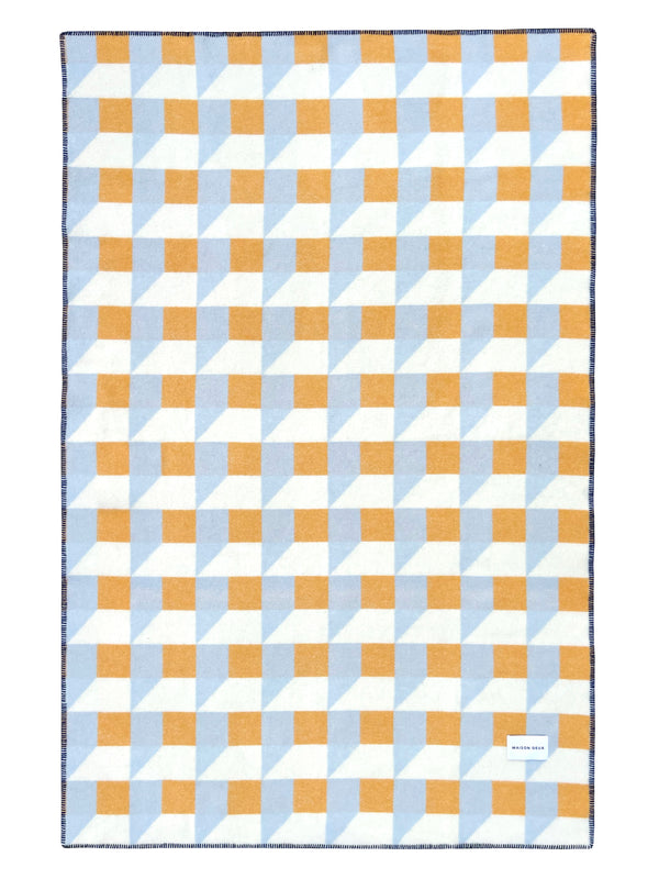 Cubics wool blanket