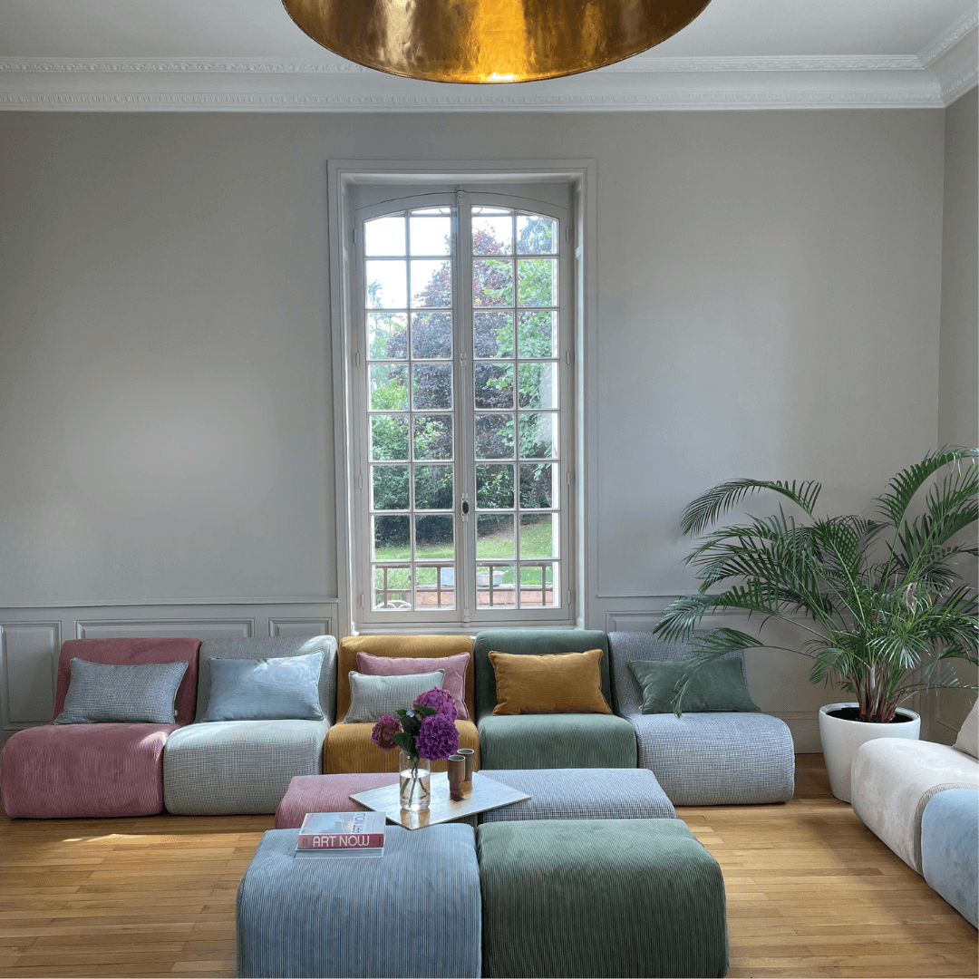 Coussin Pop-currry 60x40cm