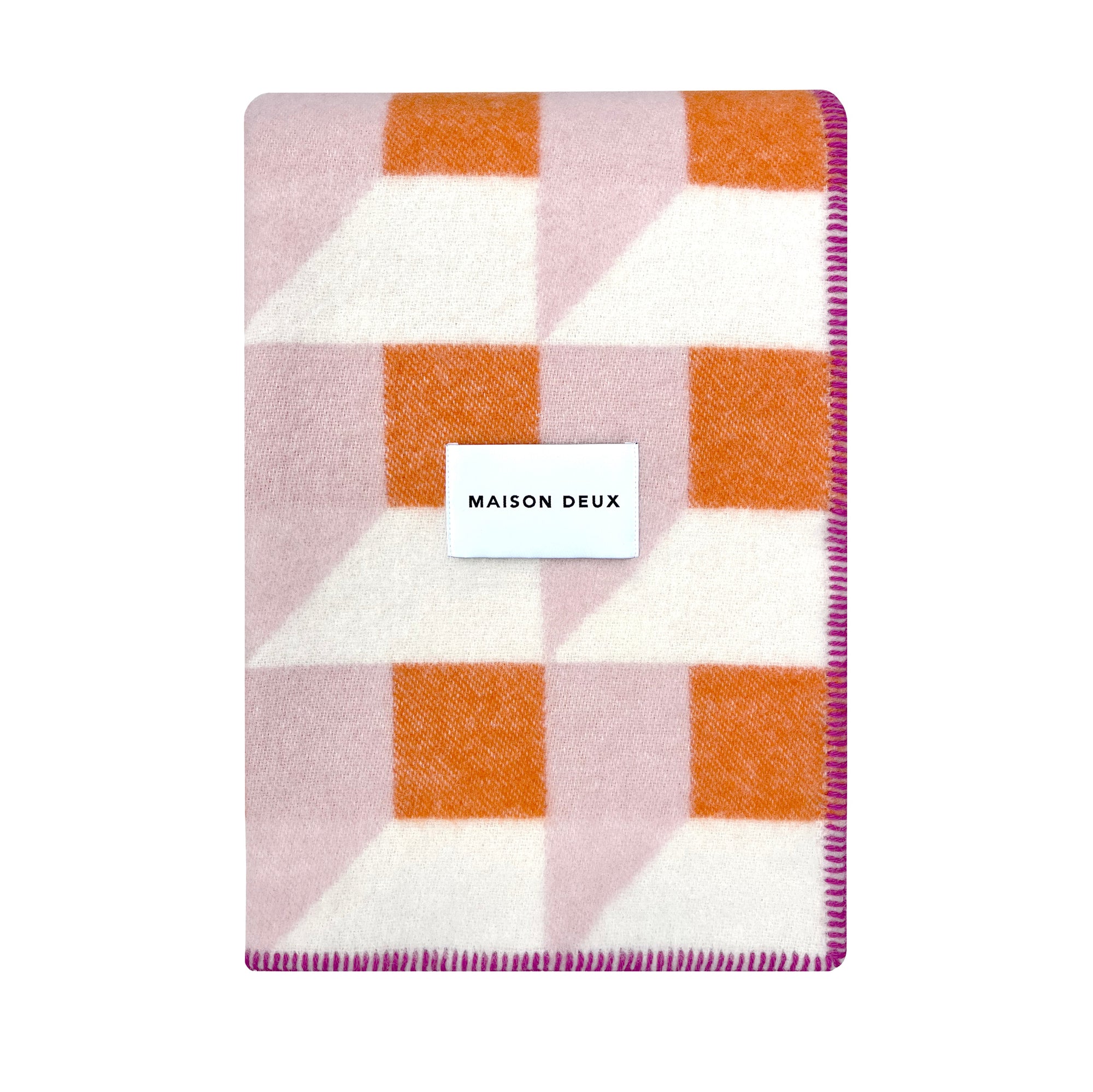 Cubics wool blanket