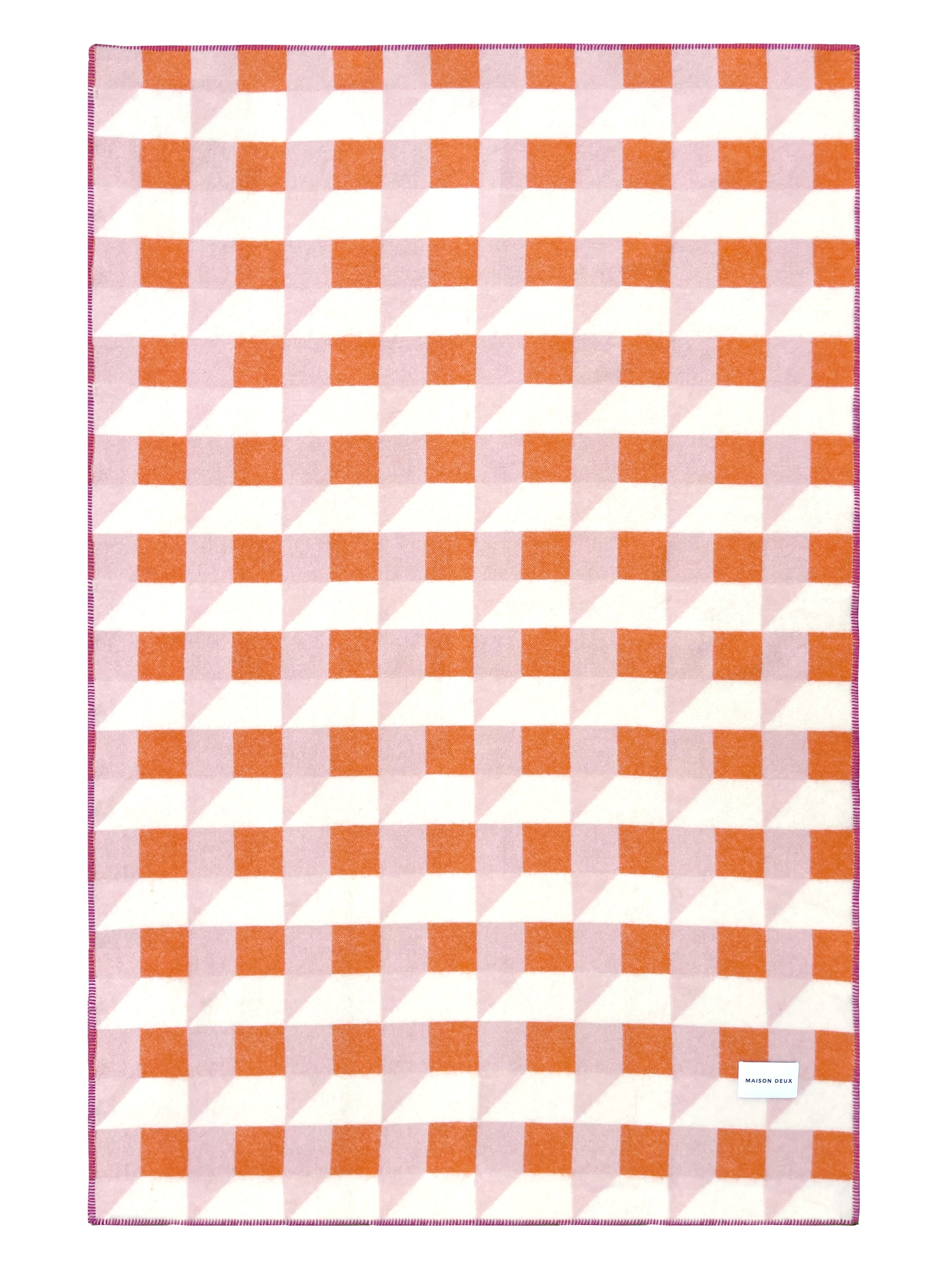 Cubics wool blanket