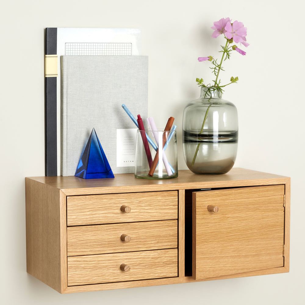 Table de chevet en bois naturel Piccolo