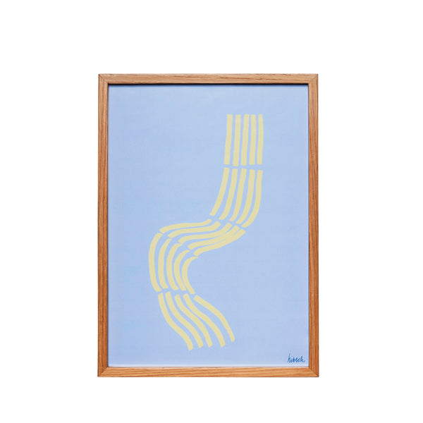 Cadre en bois naturel Hello - 30 x 42cm
