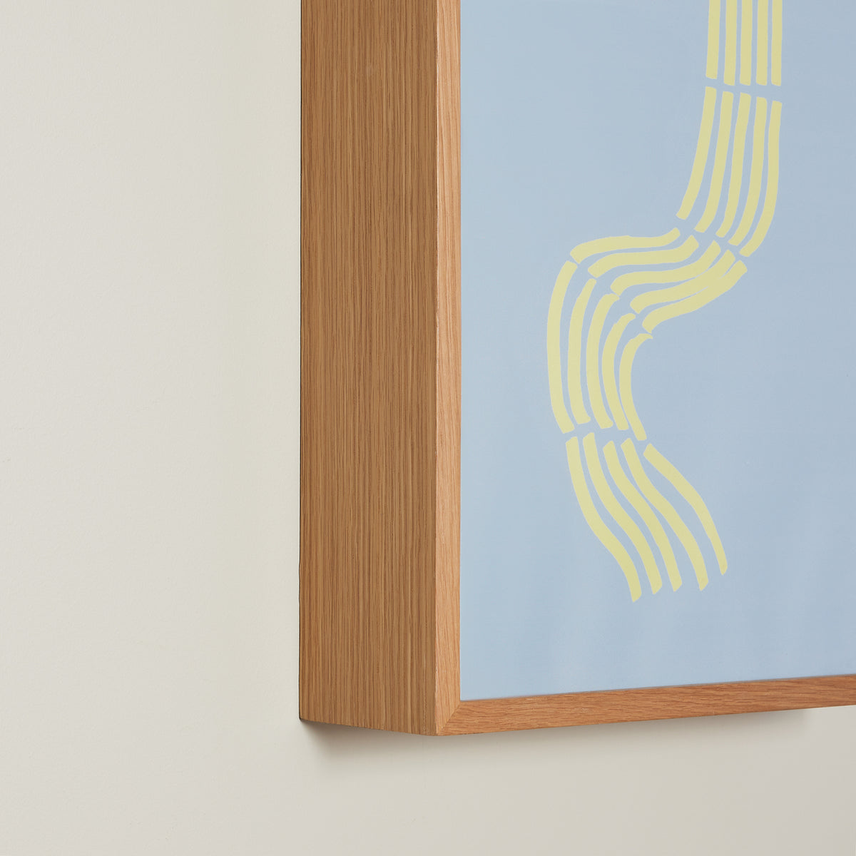 Cadre en bois naturel Hello - 30 x 42cm