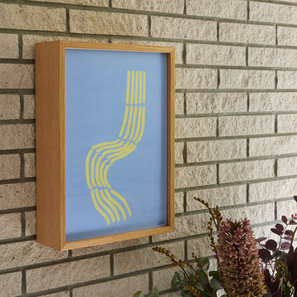 Cadre en bois naturel Hello - 30 x 42cm