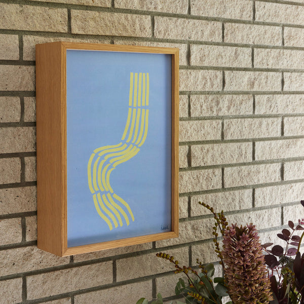 Cadre en bois naturel Hello - 30 x 42cm