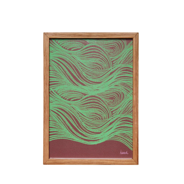 Hello Natural Wood Frame – 21 x 30cm  –  August 2026