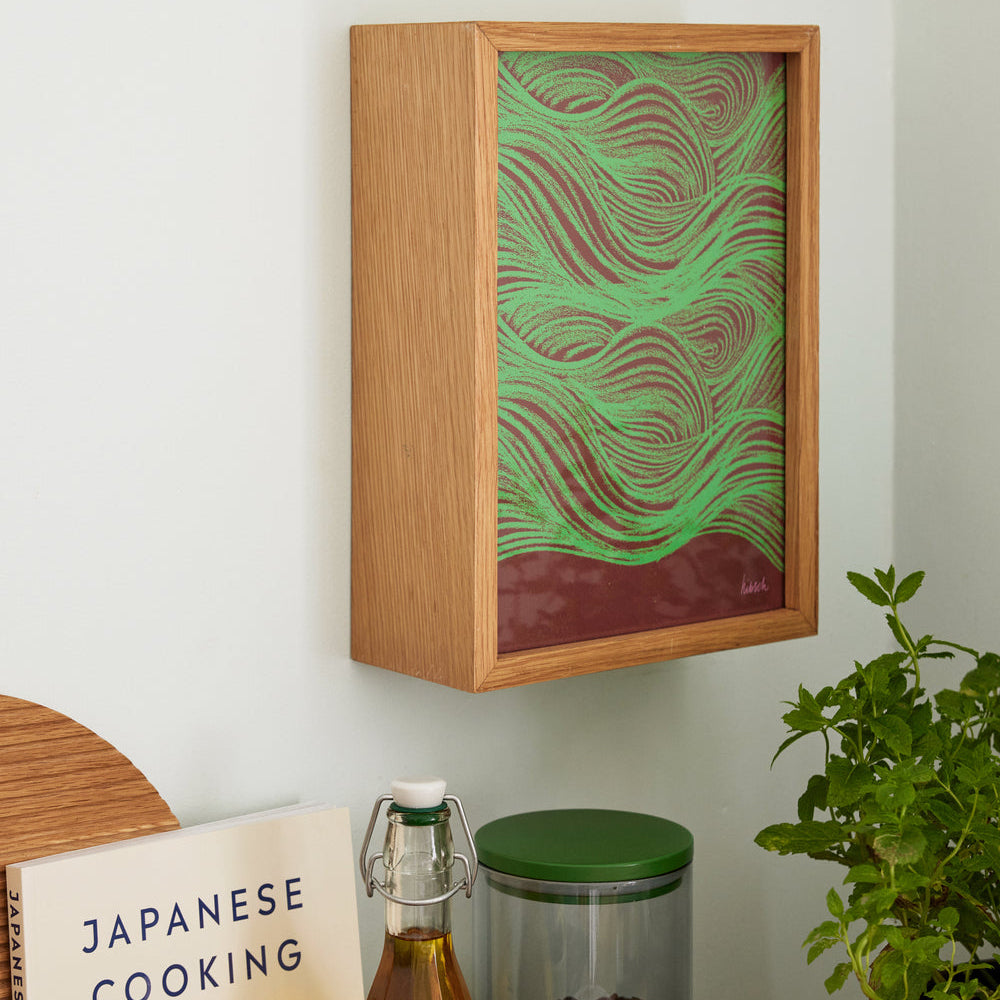 Hello Natural Wood Frame – 21 x 30cm  –  August 2026