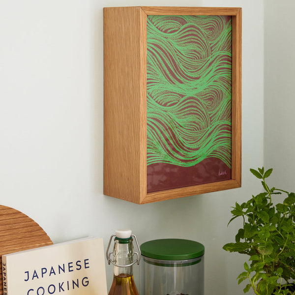 Hello Natural Wood Frame – 21 x 30cm  –  August 2026