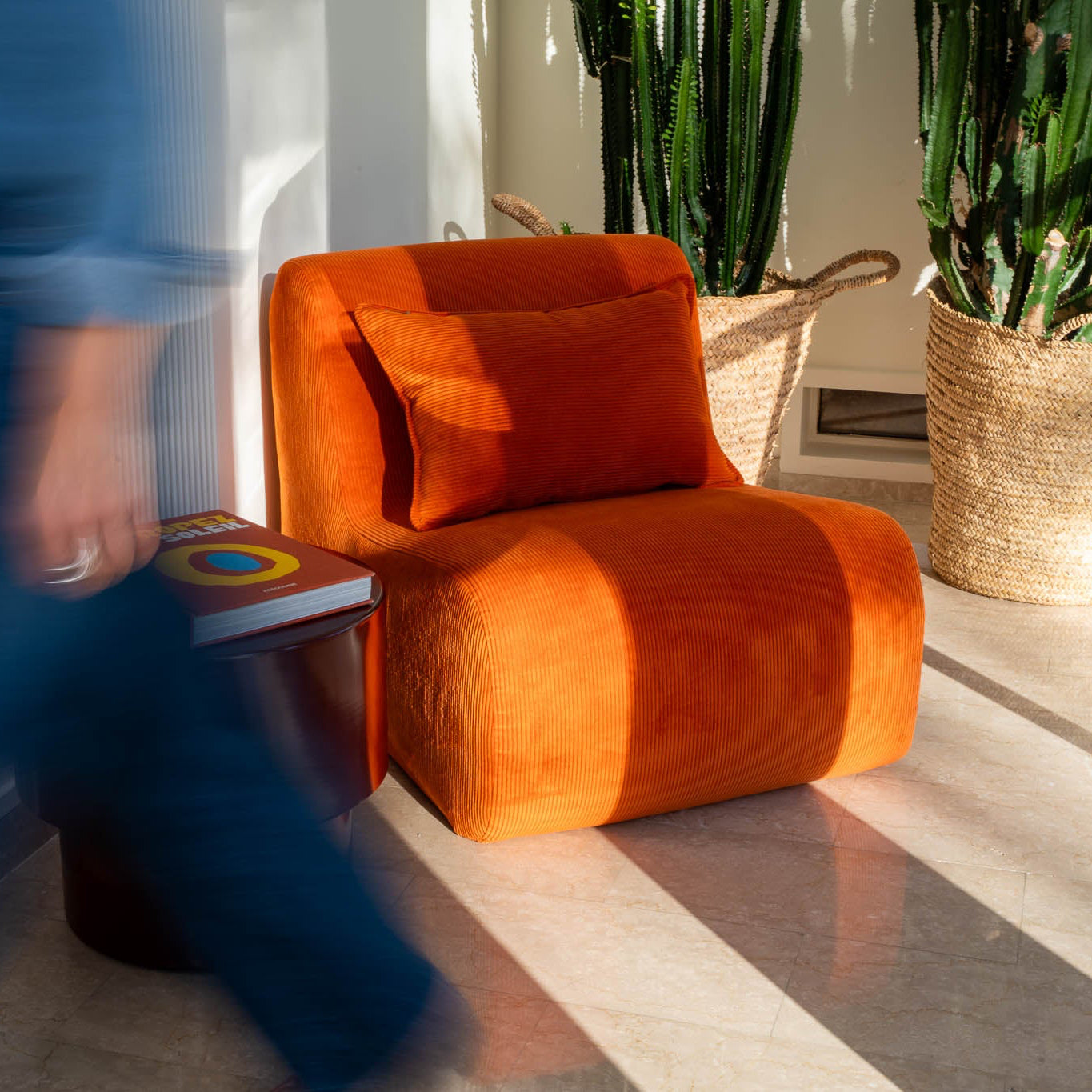 Coussin Pop-orange 60x40cm