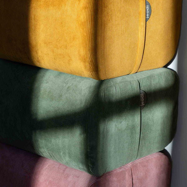 Pouf Cocotte-écru/vert