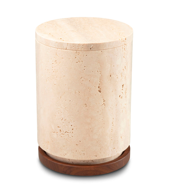 Linea natural stone memorial urn