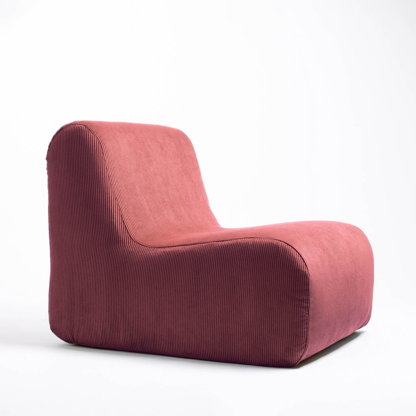 Fauteuil bordeaux clair