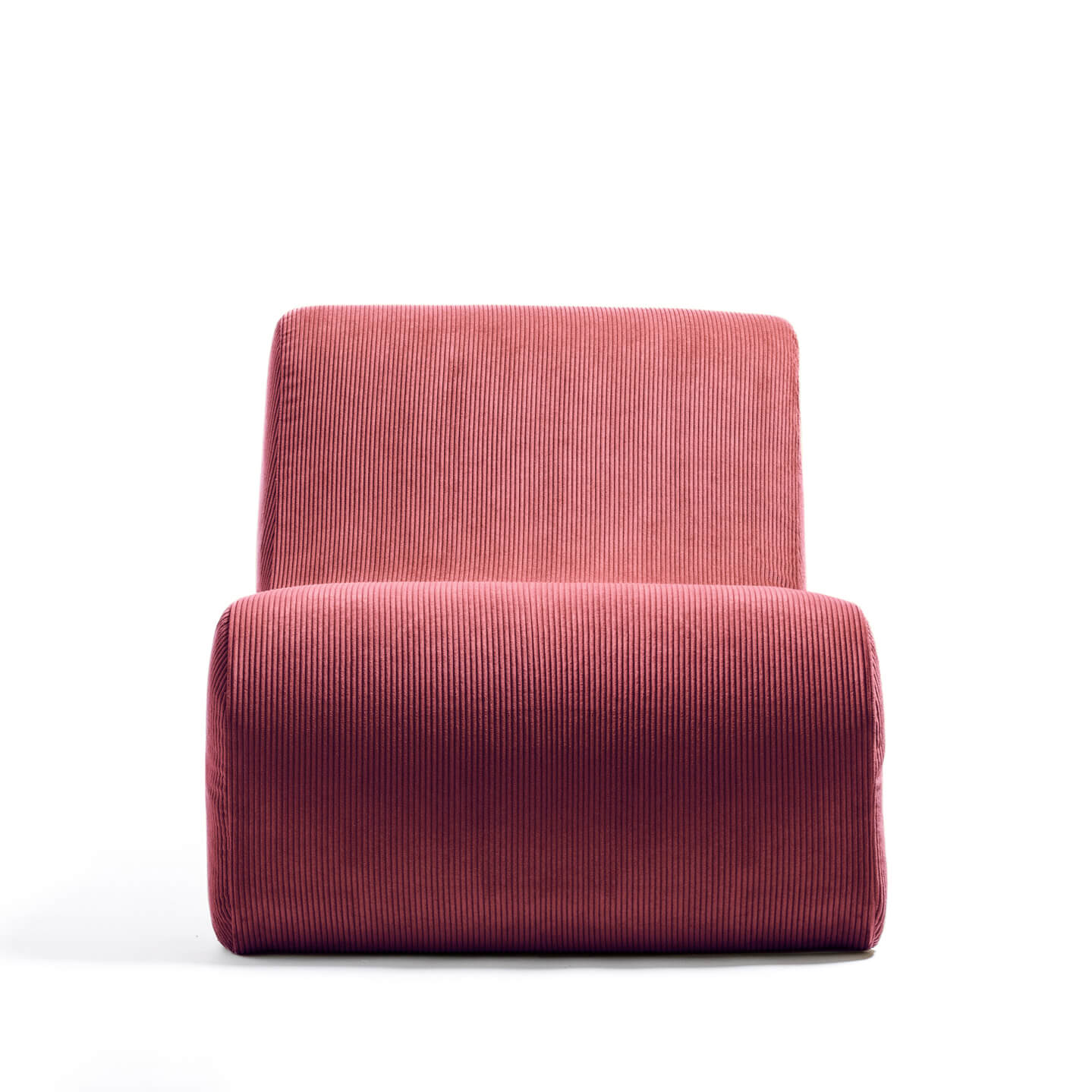 Fauteuil bordeaux clair
