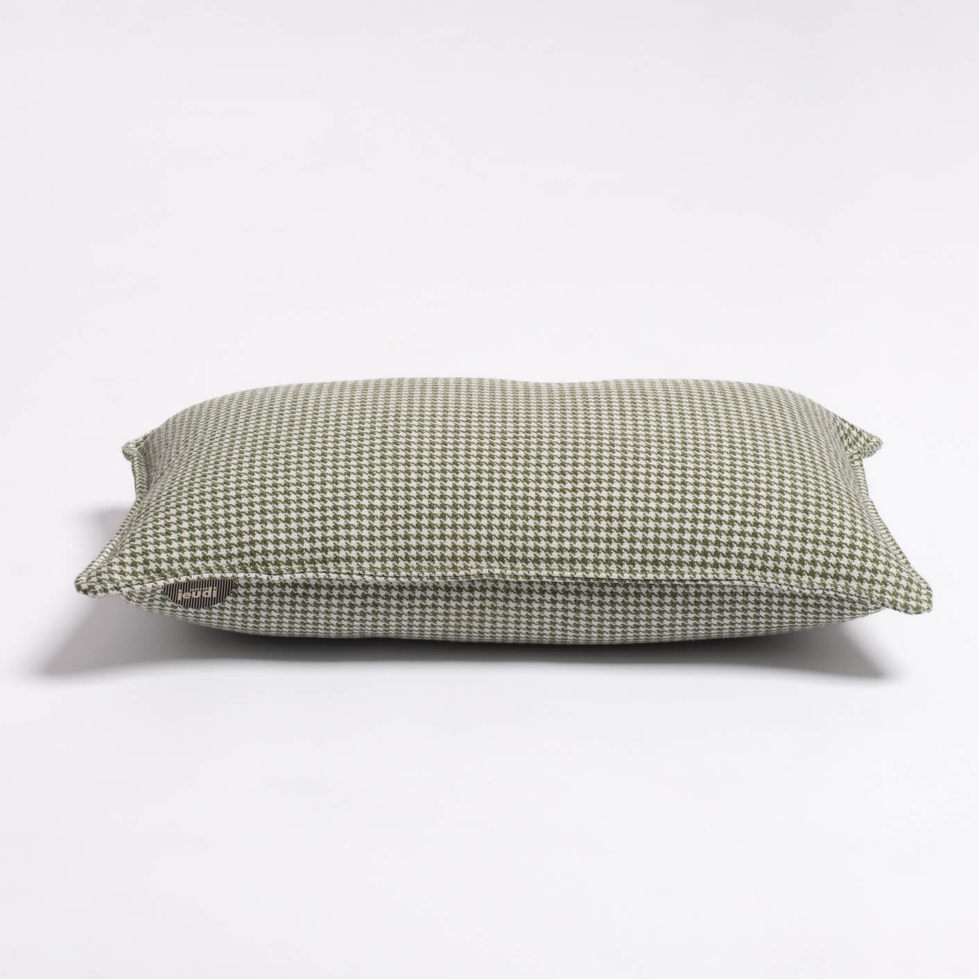 Cocotte cushion ecru/vert 60x40cm