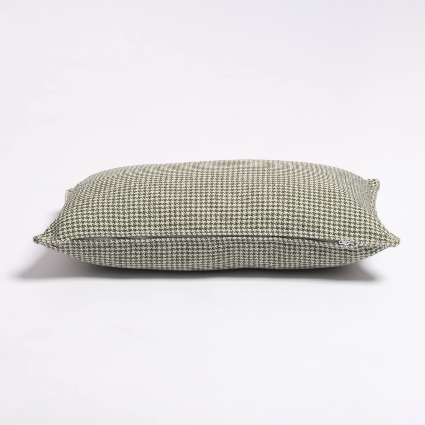 Cocotte cushion ecru/vert 60x40cm