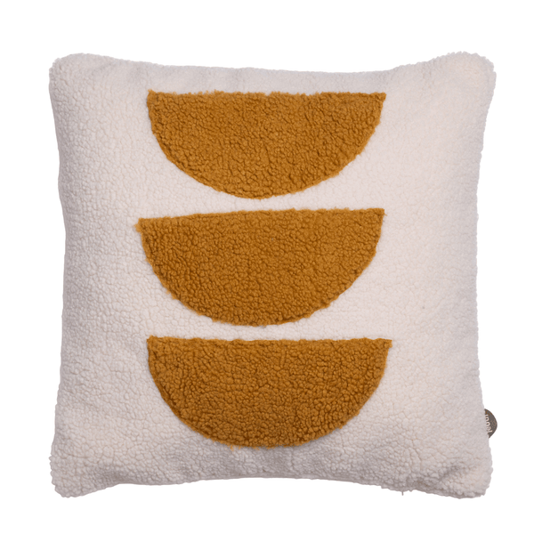 Coussin In the sun.écru/curry 50x50cm
