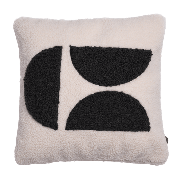 Coussin In the moon.écru/noir 50x50cm