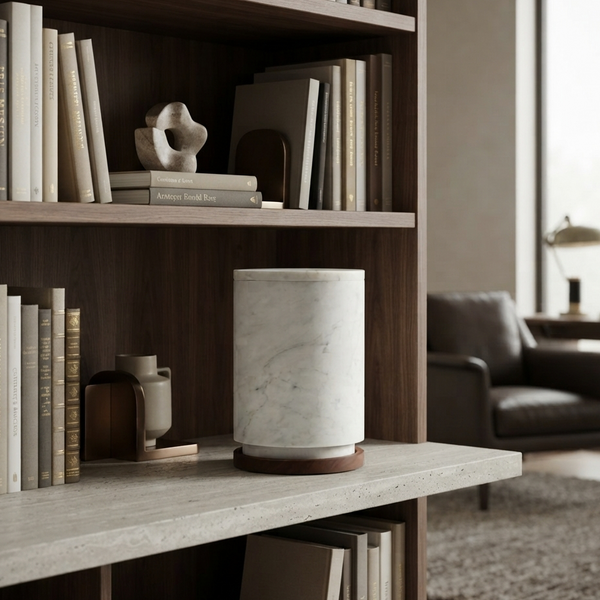Linea natural stone memorial urn