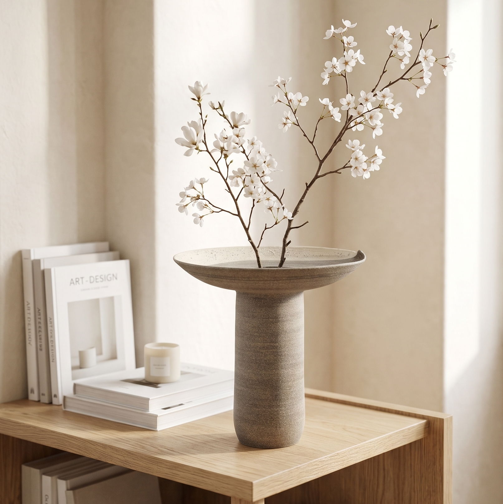 Vase haut en grès Osmose