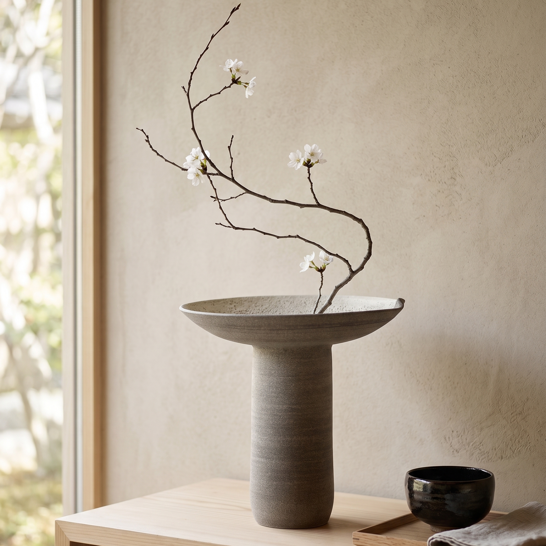Vase haut en grès Osmose