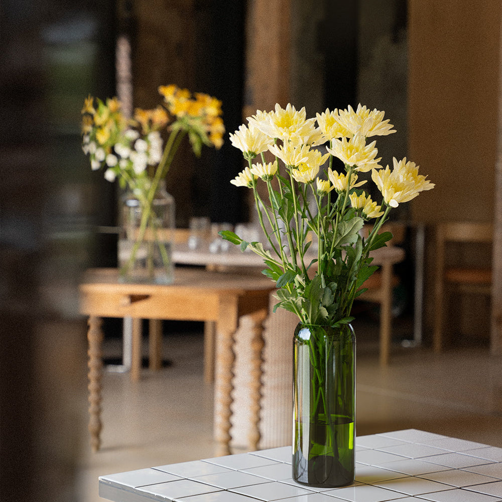 Vase en verre recyclé - vert