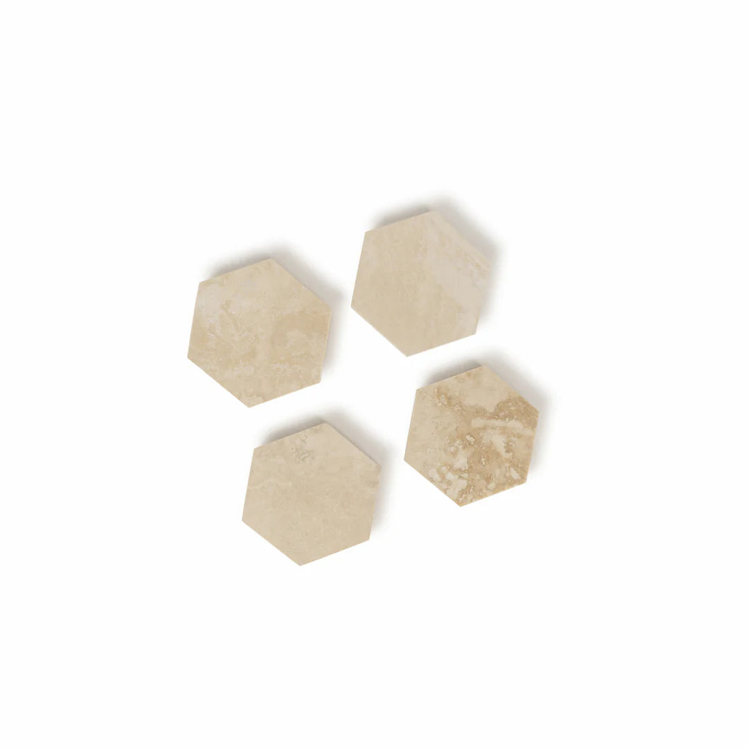 Travertine coasters