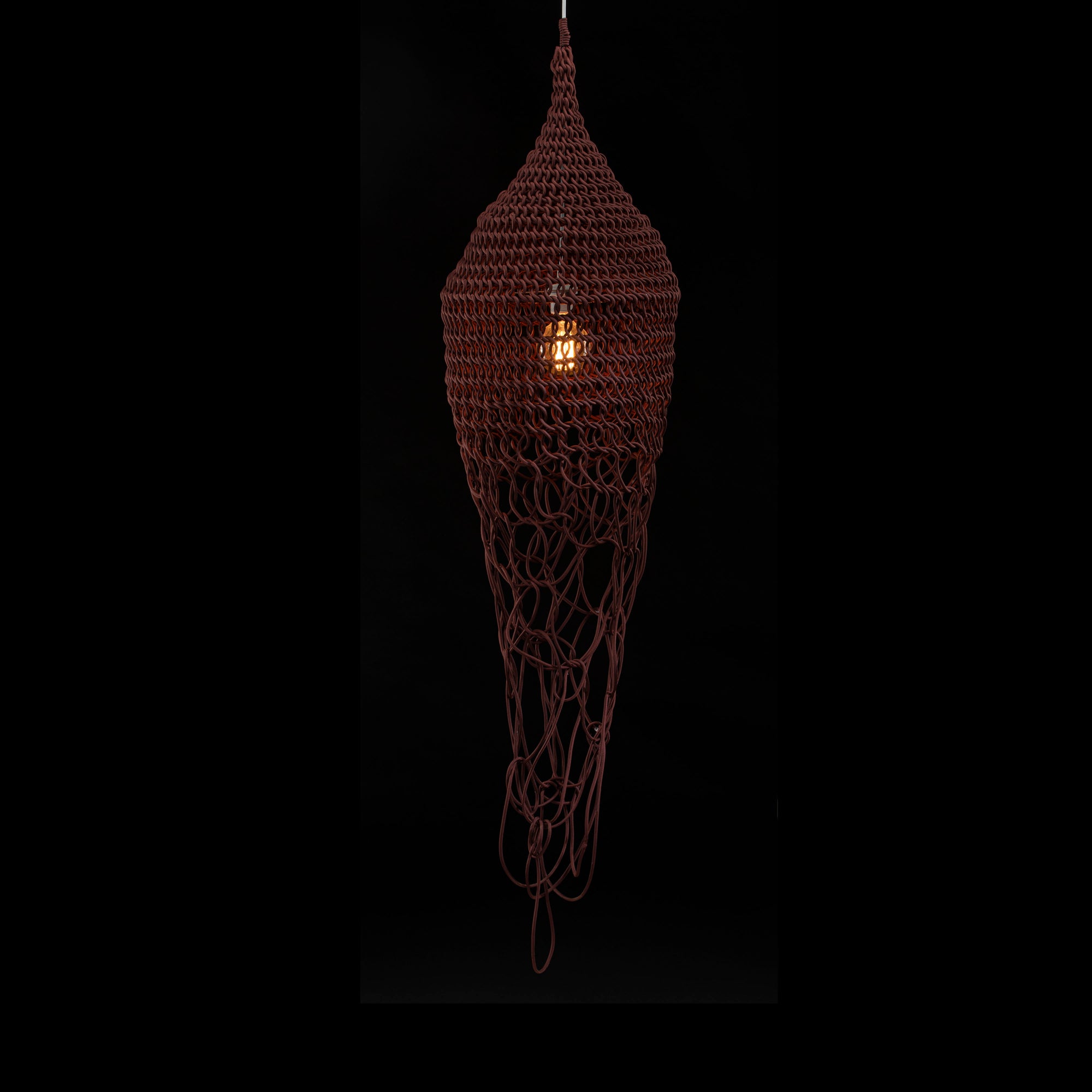 Luminaire Méduse - bourgogne