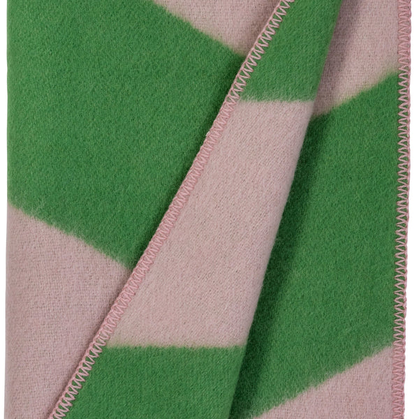 Couverture Minola rose/vert