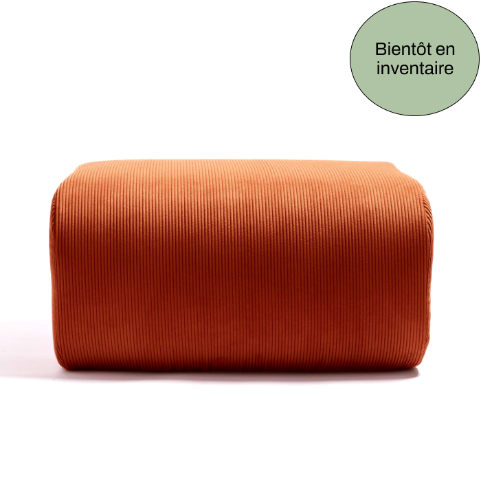 Pop-orange pouf