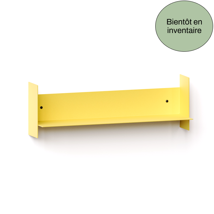 PLI steel wall shelf - Naples yellow 