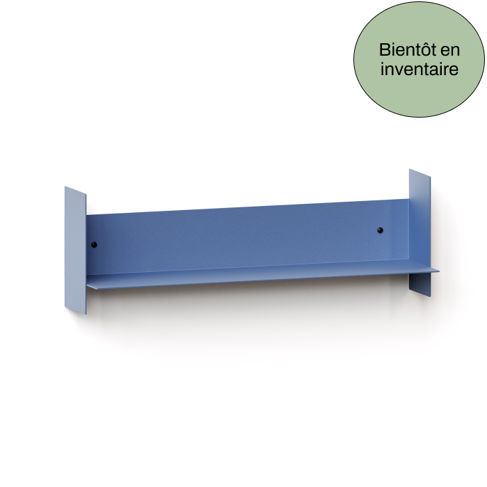 Etagère murale PLI en acier - bleu roche