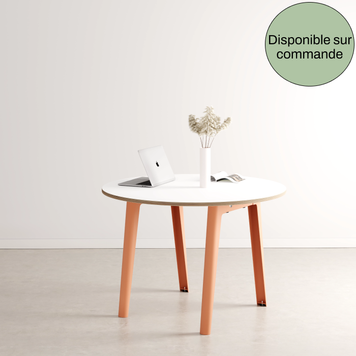 Table de réunion ronde NEW MODERN – Multiplis - Ø 110cm