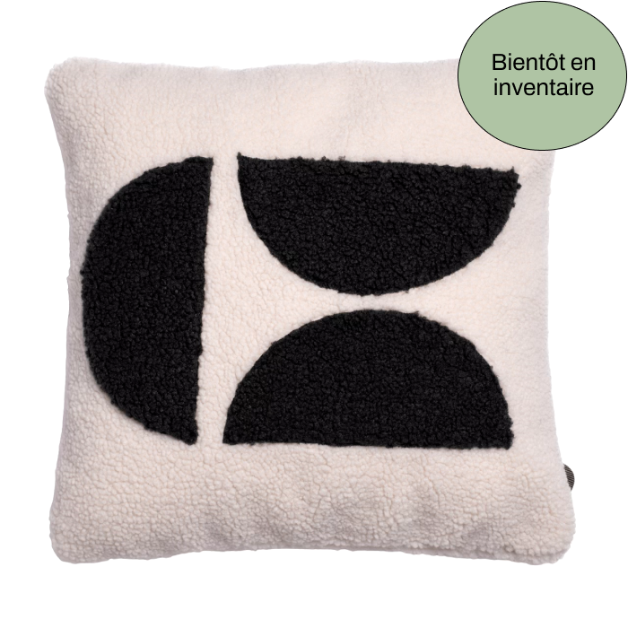 In the moon.ecru/noir cushion