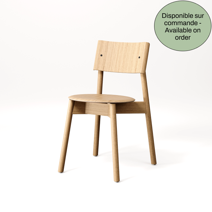 SSD full wood chair - eco-certified wood - natural oak 