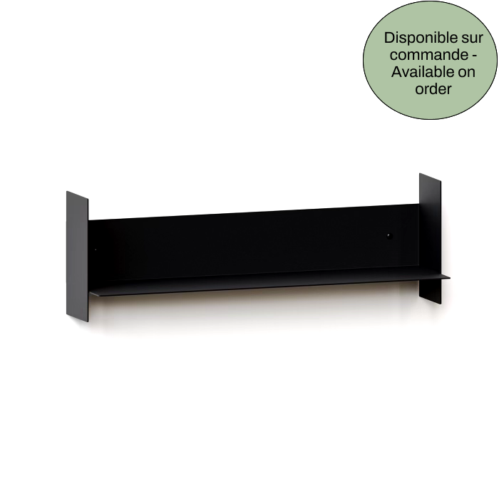 PLI steel wall shelf - graphite black 