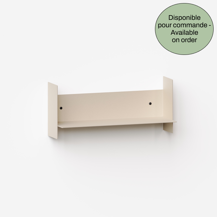Etagère murale PLI en acier - blanc crème - EN COMMANDE