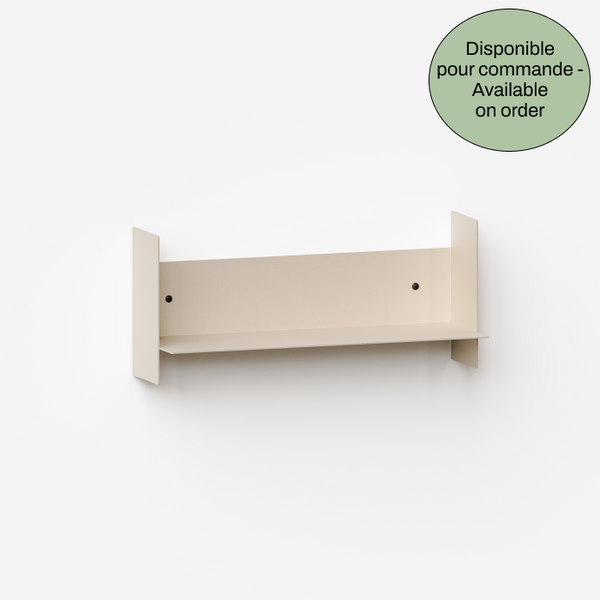 Etagère murale PLI en acier - blanc crème - EN COMMANDE