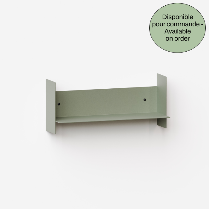 Étagère murale PLI en acier 60cm - gris eucalyptus