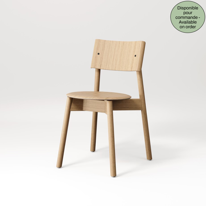 SSD full wood chair - eco-certified wood - natural oak 
