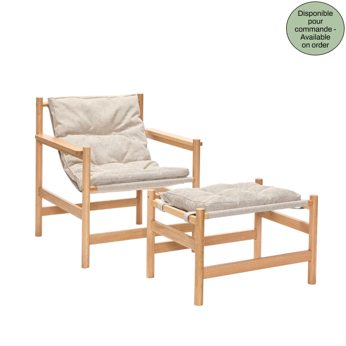 Fauteuil et repose pieds Héritage - JUIN 2026