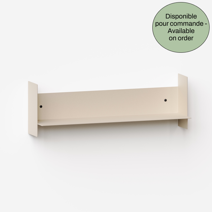 PLI steel wall shelf - cream white 60cm ON ORDER